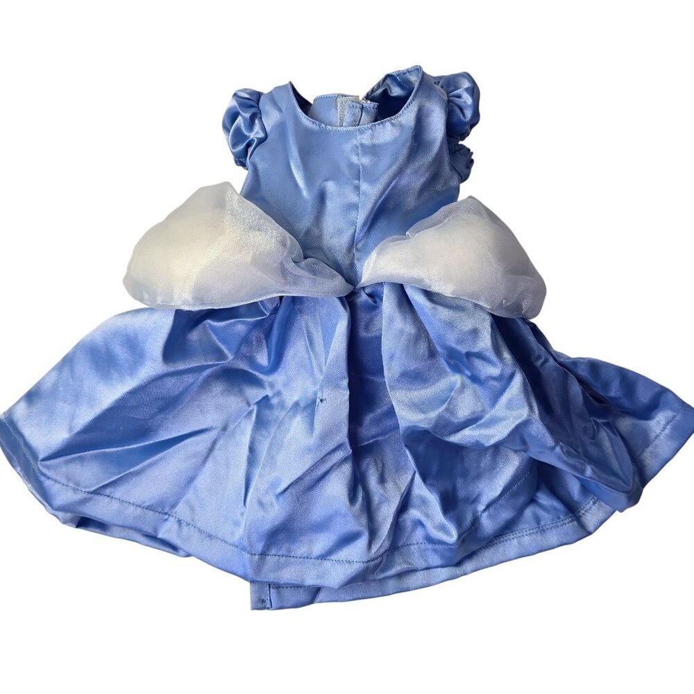 Vintage Cinderella Baby Doll Dress Costume Blue White 10in Princess Ball Gown